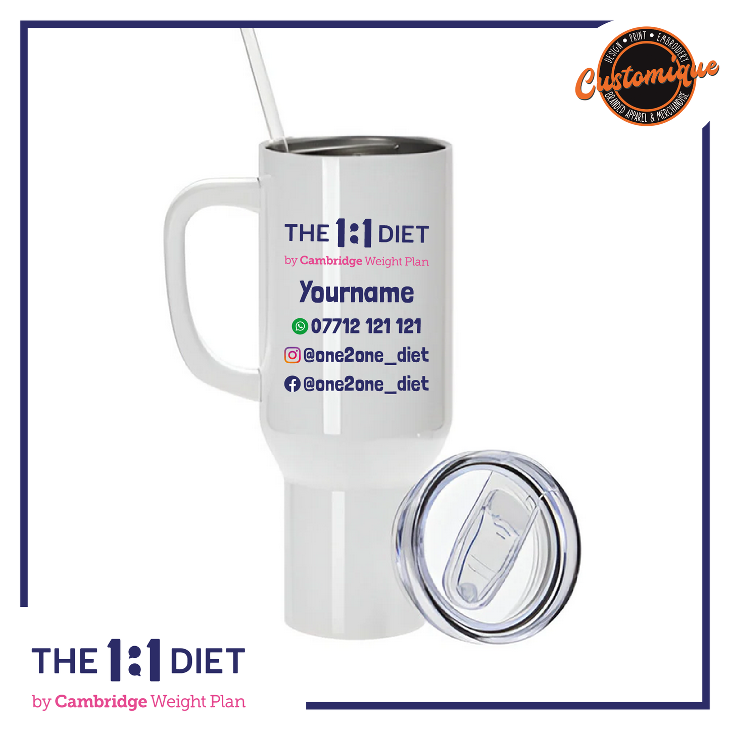 The 1:1 Diet - 1.1 Litre Tumbler