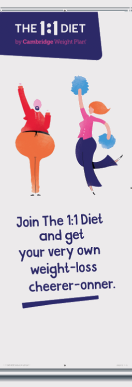 The 1:1 Diet - Roller Banner