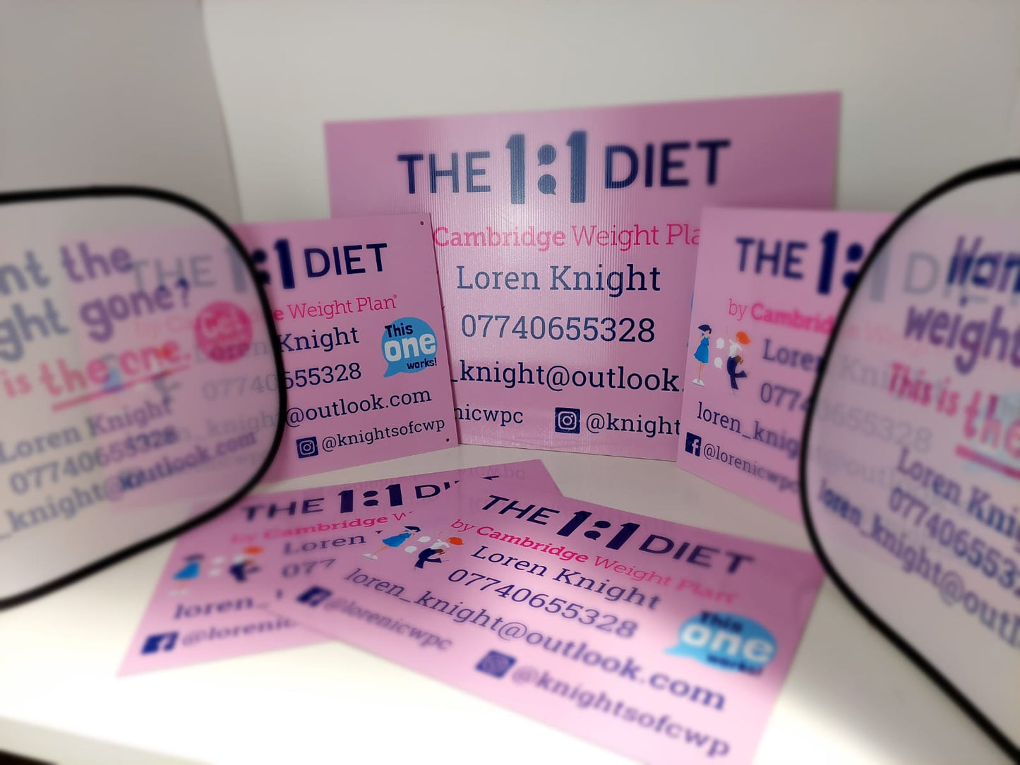 The 1:1 Diet - Car Sign Pack